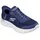 SKECHERS Go Walk Flex Navy Textile / White Trim 39