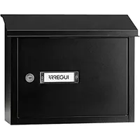 ARREGUI V4074 Maxi Durchwurfbriefkasten Schwarz inkl. Zeitungsfach