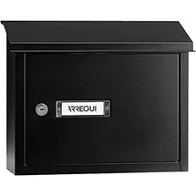 ARREGUI V4074 Maxi Durchwurfbriefkasten Schwarz inkl. Zeitungsfach