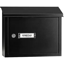 ARREGUI V4074 Maxi Durchwurfbriefkasten Schwarz inkl. Zeitungsfach