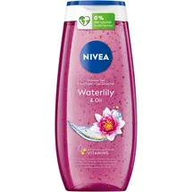 NIVEA Waterlily & Oil Duschgel (250 ml), pH-hautneutrale Pflegedusche mit frischem Duft nach Wasserlilie, verwöhnende Dusche mit pflegenden Ölperlen