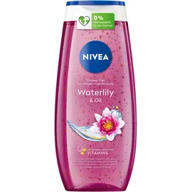 NIVEA Waterlily & Oil Duschgel (250 ml), pH-hautneutrale Pflegedusche mit frischem Duft nach Wasserlilie, verwöhnende Dusche mit pflegenden Ölperlen