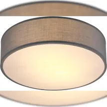 monzana Deckenlampe 1-flammig rund grau