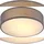 monzana Deckenlampe 1-flammig rund grau