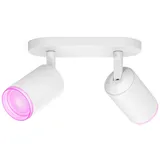 Philips Hue LED-Spot Fugato 2-flammig White & Color Ambiance Weiß 19,5 x 15,3 cm