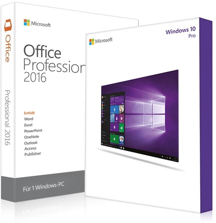 Windows 10 Pro + Office 2016 Professional
