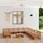 vidaXL 12-tlg. Garten-Lounge-Set Massivholz Kiefer - Braun