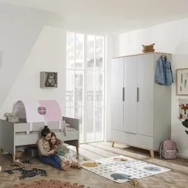 Paidi 3-türiger Kleiderschrank Fiene, Grau