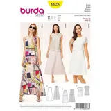 Burda Schnittmuster 6628 für Damenkleid, Marke: Burda