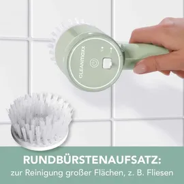 Clean Maxx Reinigungsbürste Akku 4-tlg. mint