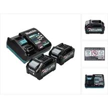 Makita Power Source Kit 40 V XGT Li-Ion 2 x 4,0 Ah + DC40RA Ladegerät 191L77-9