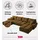 bromarkt Ecksofa NUBES Schlaffunktion Bettkasten U-Form, 372x85x184 cm, Wohnzimmer, Sofas - Couches, Wohnlandschaften, Wohnlandschaften in U-Form