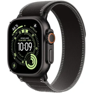 GPS + Cellular 49 mm Titangehäuse Schwarz Trail Loop Schwarz/Kohlegrau M/L