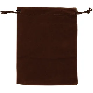 AURORIS - Samtbeutel ca. 15x12cm Farbe: Dunkelbraun - 1 Stück