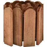 vidaXL Beeteinfassung Braun 120 cm Imprägniertes Kiefernholz
