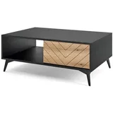 Beautysofa Couchtisch L104, im modernes Stil, Kaffeetisch mit Schublade, Wohnzimmertisch, im modernes Stil, Kaffeetisch mit Schublade, Wohnzimmertisch braun