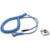 Quadrios ESD-Erdungskabel 1.80 m Klemme, Druckknopf 10 mm, Ringkabelschuhanschluss