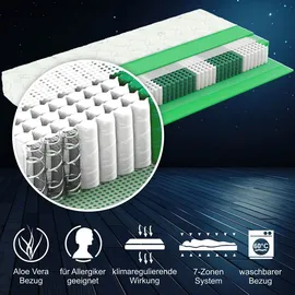 Matratzen Perfekt Matratze 90x200cm H5 München Taschenfederkern 1000 Federn