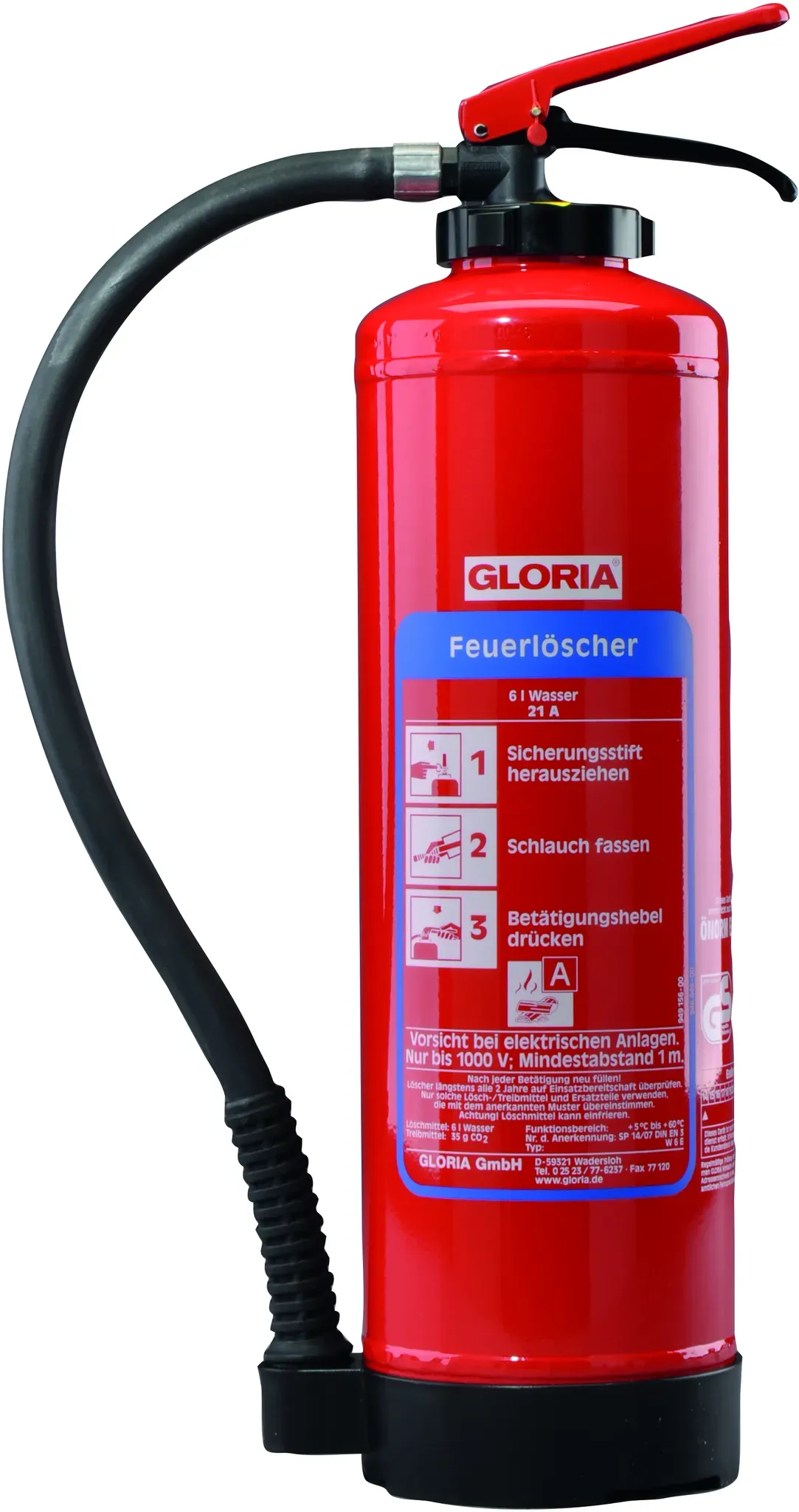 Preisvergleich Produktbild Gloria  Wasser-Feuerlöscher W9EASY