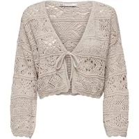 Only Onlbeach Life 7/8 O-N Cardigan KNT Noos Grau XL