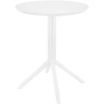 CLP Sky Gartentisch Ø 60 x 74 cm Weiß