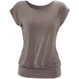 LASCANA Longshirt Damen taupe Gr.36/38