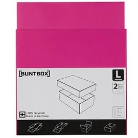 Buntbox Geschenkboxen L 26,6 x 17,2 x 7,8 cm 2-tlg. pink