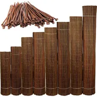 ogrodzenia wiklinowe Windschutz 100 x 500 cm Naturbelassen Holz