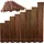 ogrodzenia wiklinowe Windschutz 100 x 500 cm Naturbelassen Holz