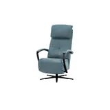 Hukla Relaxsessel Pierre Leder 75 x 117 x 87 cm Blau elektrisch