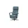 Hukla Relaxsessel Pierre Leder 75 x 117 x 87 cm Blau elektrisch