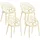 CLP Hope Stapelstuhl 59 x 60 x 80 cm creme 4 St.