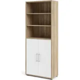 VCM Prisme Aktenschrank 222 x 89 x 40 cm braun