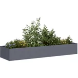vidaXL Pflanzgefäß Anthrazit 280x80x40 cm Stahl