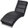 vidaXL Chaiselongue Kunstleder 1 Teile 0 x 0 x 0 cm Schwarz mit Schlaffunktion