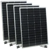 Revolt 4er-Set mobile monokristalline Solarpanels, 36 V, 150 W, MC4-komp.