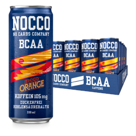 NOCCO BCAA Blood Orange del Sol Drink 24 x 330 ml