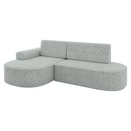 altdecor Eckcouch Samt mit Schlaffunktion und Bettkasten 2-Sitzer Grün