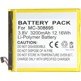AccuCell Akku passend für AMA Kindle Fire 7 9th gen., Li-Polymer, 3,8V, 3200mAh, 12,2Wh