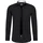 RUSTY NEAL Langarmhemd RUSTY NEAL, Herren, Gr. 4XL, EURO-Größen, schwarz-weiß (schwarz, weiß), 60% Baumwolle, 37% Polyester, 3% Elasthan, unifarben, Hemden, mit Krawatte
