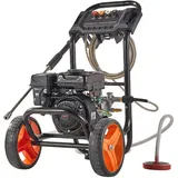 Mophorn Benzin Hochdruckreiniger 200 Bar, Leistungsstarker Terrassenreiniger Mit 7 L/min Durchfluss, Aluminiumpumpe, Spritzpistole, Lanze Und 4 Düsen, Ideal Für Autos, Zäune, Einfahrten, Häuser
