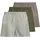 JACK & JONES Milano Boxershorts Dusty Olive / City Skyline / Dusty Olive Striped M 3er Pack