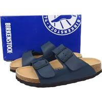Birkenstock Arizona Soft Footbed Blau Glattleder - Blau - 42