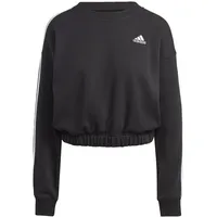 Adidas Damen Sweatshirt (Long Sleeve) W 3S Cr Swt, Black/White, HR4926, XS