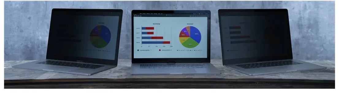 KAPSOLO Blickschutzfilter für Notebook - entfernbar