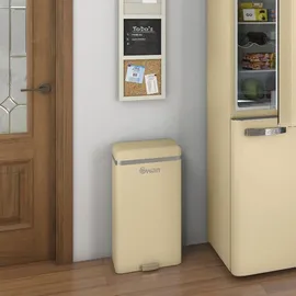Swan Retro Mülleimer 45 l Creme