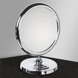 Koh-i-Noor Vergrößerungsspiegel Doppelseitiger Standspiegel mit Fuß Goccia, 385KK-6, Chrom 385KK-6