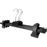 RSR Hangers Kleiderbügel RK 24 cm Hosenbügel Rockbügel Klemmbügel Clipbügel Kunststoff, (50-tlg)