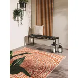 benuta Nest Teppich Cleo - Kunstfaser - Outdoor geeignet - Rechteckig & im Style: , Ethno-Style, Orient Style - Pflegeleicht für Wohnzimmer Schlafzimmer | Orange | 300x400 cm