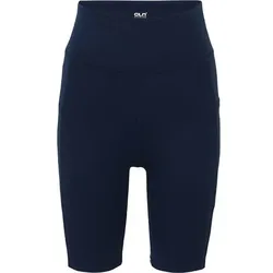 CLN ATHLETICS Damen Tight Shorts Bike Pocket, Blau, XS